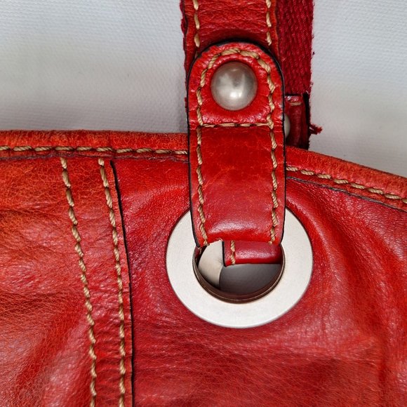 Fossil Red Leather Bag - Picture 6 of 11